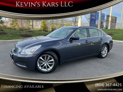 2009 Infiniti G37 Sedan for sale at Kevin's Kars LLC in Richmond VA