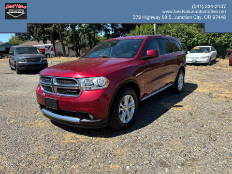 2013 Dodge Durango for sale at Best Value Automotive in Eugene OR