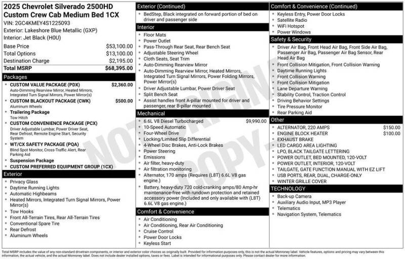 2025 Chevrolet Silverado 2500HD