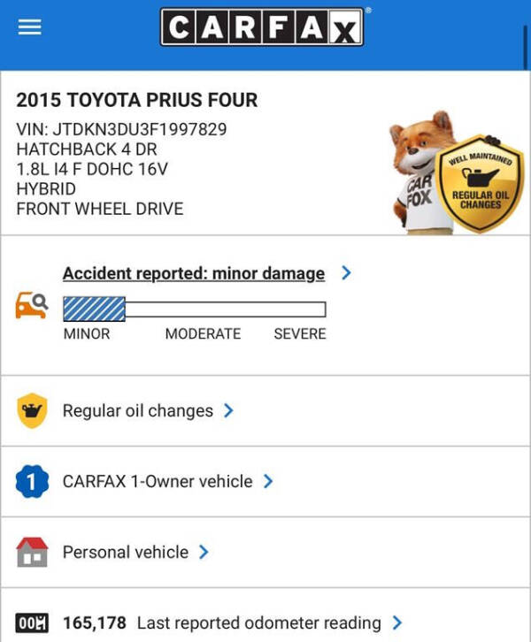 2015 Toyota Prius Four