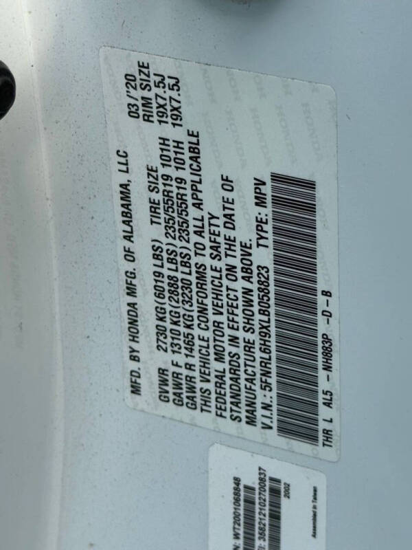 2020 Honda Odyssey Elite