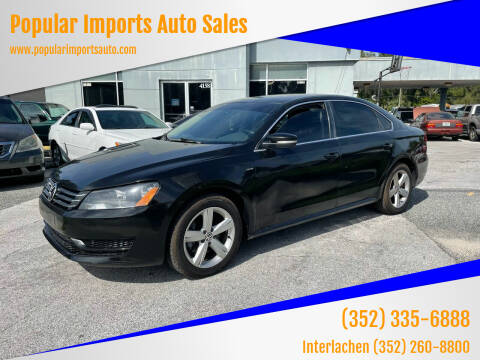 2013 Volkswagen Passat for sale at Popular Imports Auto Sales - Popular Imports-InterLachen in Interlachehen FL