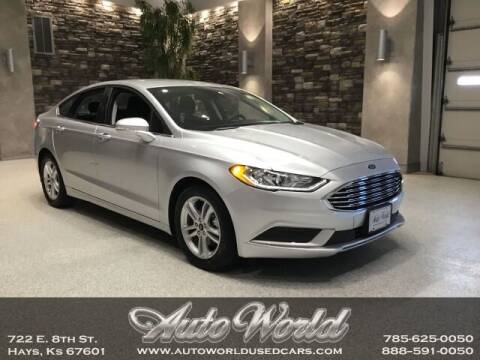 2018 Ford Fusion for sale at Auto World Used Cars in Hays KS