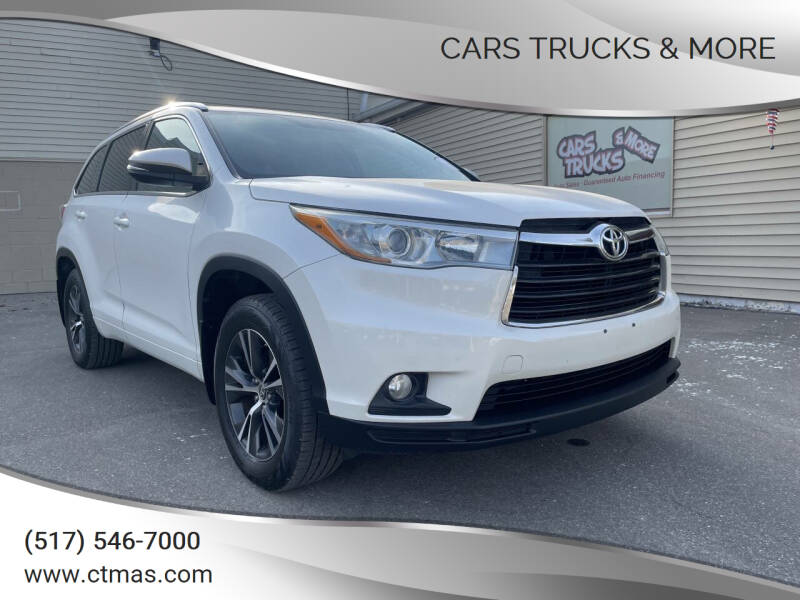 2016 Toyota Highlander for sale at Cars Trucks & More in Howell MI