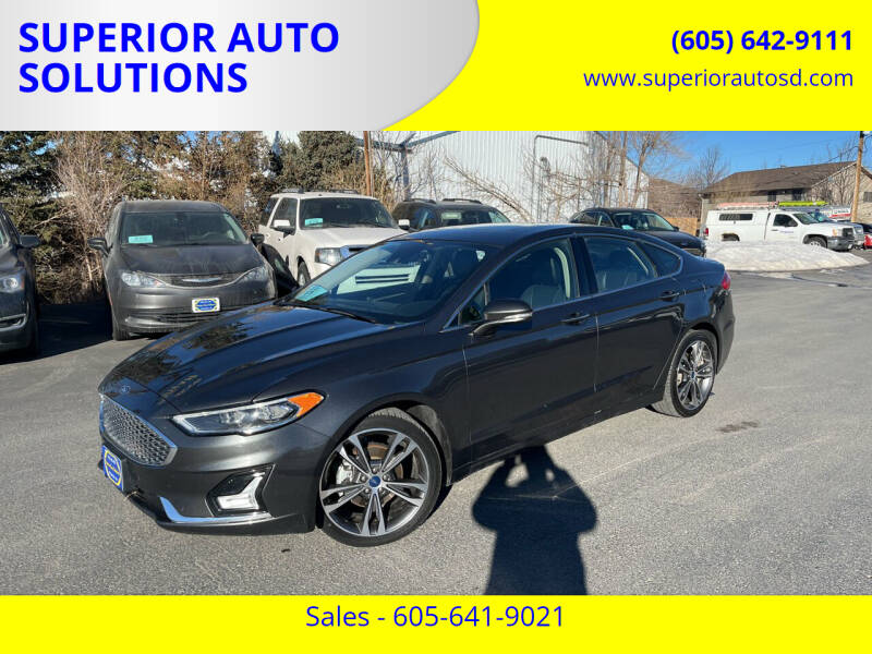 2020 Ford Fusion for sale at SUPERIOR AUTO SOLUTIONS in Spearfish SD