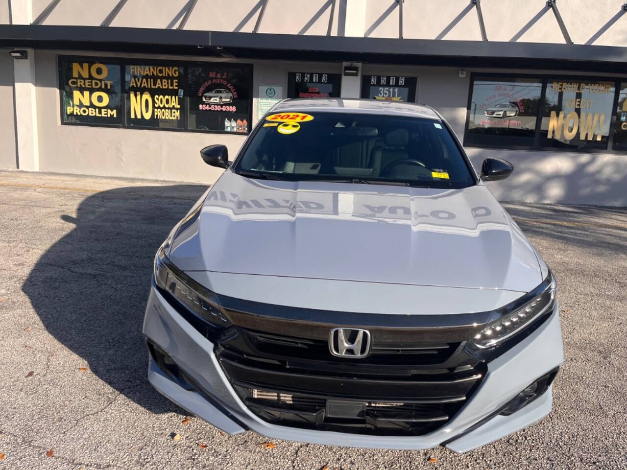 2021 Honda Accord for sale at M & J UNITED AUTO SALES in LAUDERDALE LAKES, FL