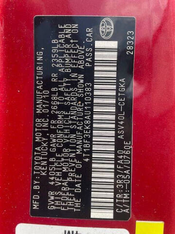 2010 Toyota Camry XLE