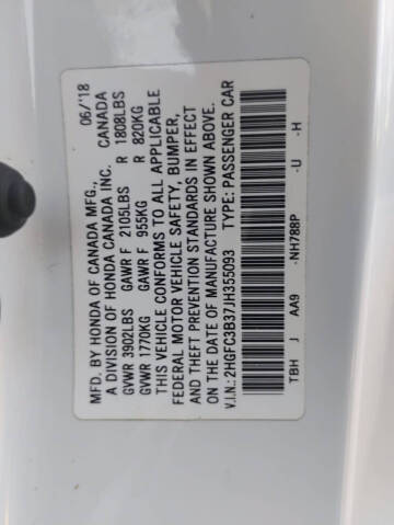 2018 Honda Civic EX-T