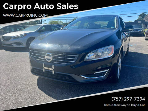 2014 Volvo S60 for sale at Carpro Auto Sales in Chesapeake VA