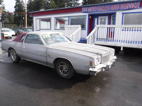1975 Chrysler Cordoba for sale at 777 Auto Sales and Service in Tacoma WA