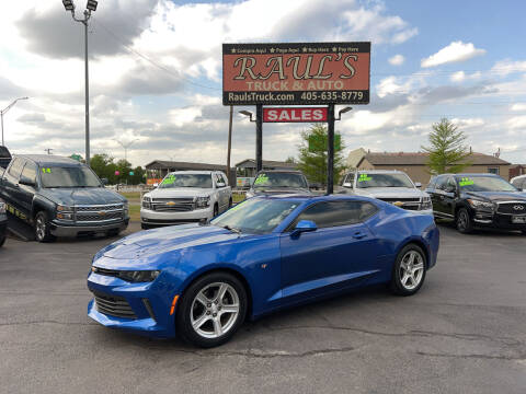 2018 Chevrolet Camaro for sale at RAUL'S TRUCK & AUTO SALES, INC in Oklahoma City OK