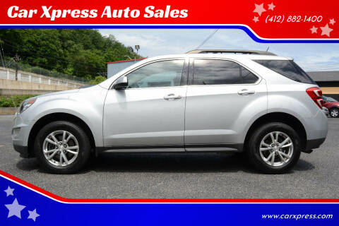2016 Chevrolet Equinox for sale at Car Xpress Auto Sales in Pittsburgh PA
