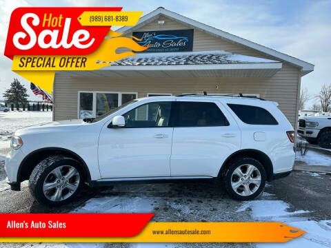 2015 Dodge Durango for sale at Allen's Auto Sales in Saint Louis MI