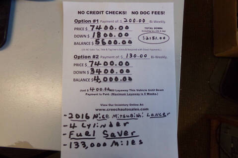 2016 Mitsubishi Lancer ES