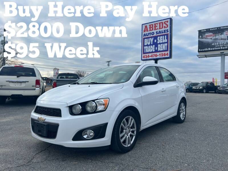 2016 Chevrolet Sonic for sale at ABED'S AUTO SALES in Halifax VA
