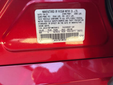 2021 Infiniti Q50 Luxe