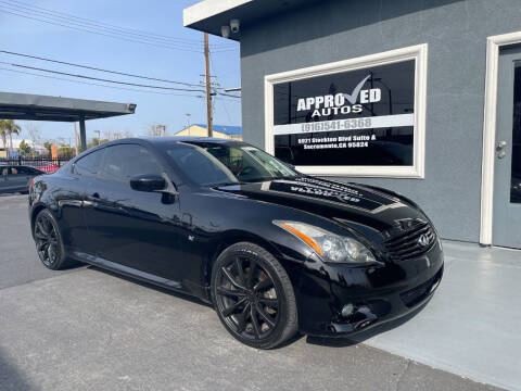 2014 Infiniti Q60 Coupe for sale at Approved Autos in Sacramento CA