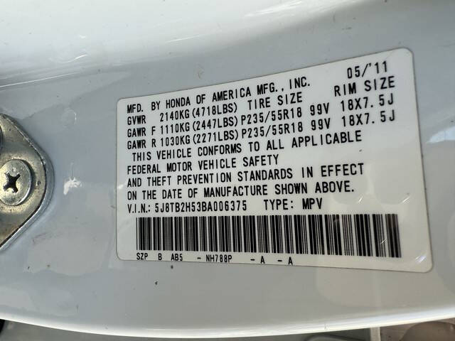 2011 Acura RDX w/Tech