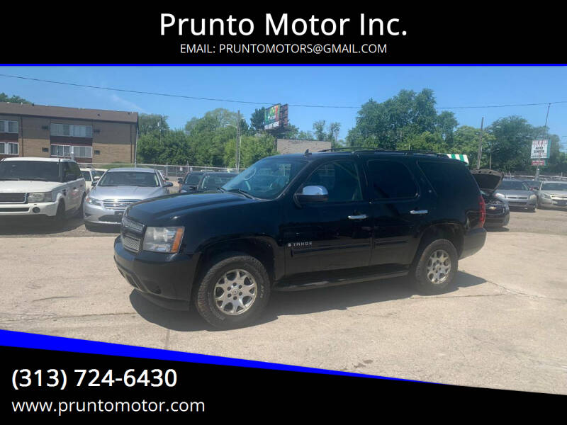 2009 Chevrolet Tahoe for sale at Prunto Motor Inc. in Dearborn MI