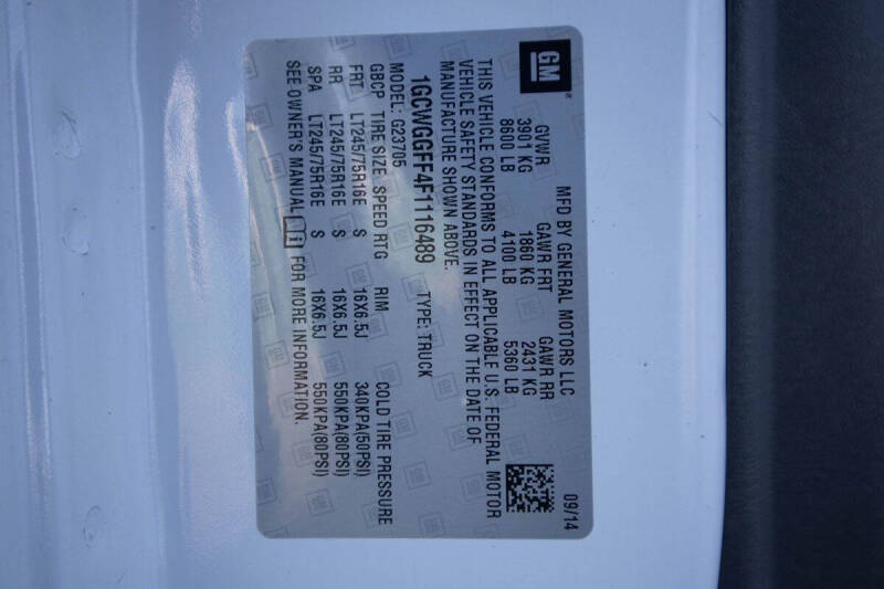 2015 Chevrolet Express 2500