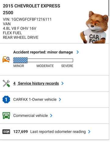 2015 Chevrolet Express 2500