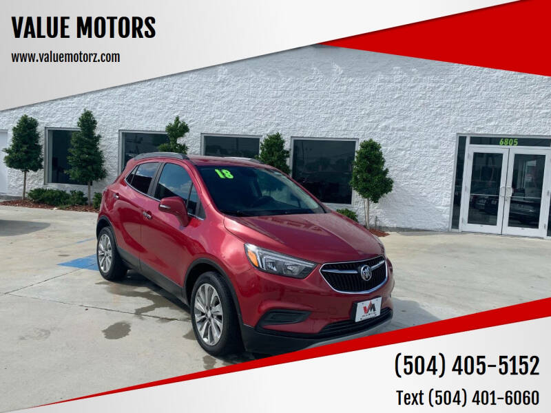 2018 Buick Encore for sale at VALUE MOTORS in Marrero LA