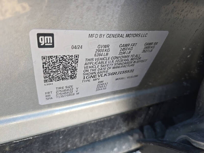 2024 Chevrolet Traverse RS