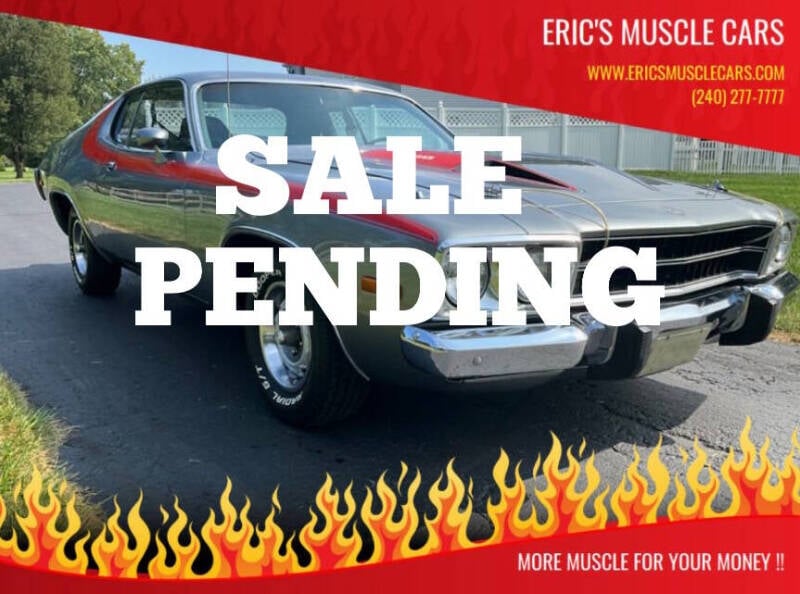 1974 Plymouth Roadrunner for sale at Eric's Muscle Cars in Clarksburg MD