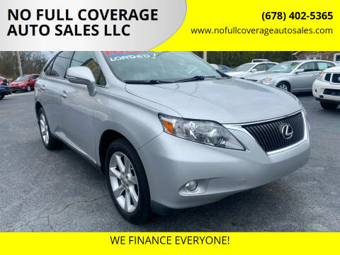 2010 Lexus RX 350 for sale at NO FULL COVERAGE AUTO SALES LLC in Austell GA