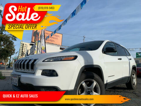 2014 Jeep Cherokee for sale at QUICK & EZ AUTO SALES in National City CA