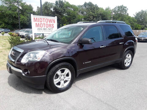 2008 GMC Acadia for sale at Midtown Motors in Beach Park IL