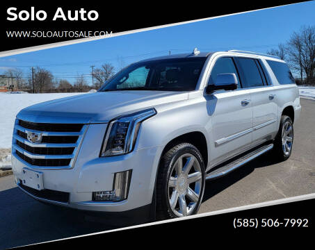 2020 Cadillac Escalade ESV for sale at Solo Auto in Rochester NY