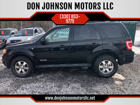 2008 Ford Escape for sale at DON JOHNSON MOTORS LLC in Lisbon OH