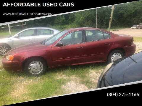 2003 Pontiac Grand Am for sale at AFFORDABLE USED CARS in North Chesterfield VA
