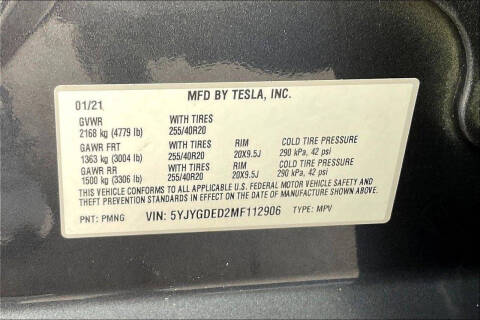 2021 Tesla Model Y Standard Range