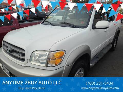 2002 Toyota Sequoia for sale at ANYTIME 2BUY AUTO LLC in Oceanside CA