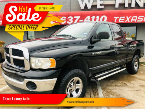 2005 Dodge Ram Pickup 1500 for sale at Texas Luxury Auto in Cedar Hill TX