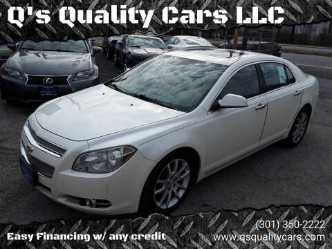 2010 Chevrolet Malibu for sale at Q's Quality Cars LLC in Capitol Heights MD