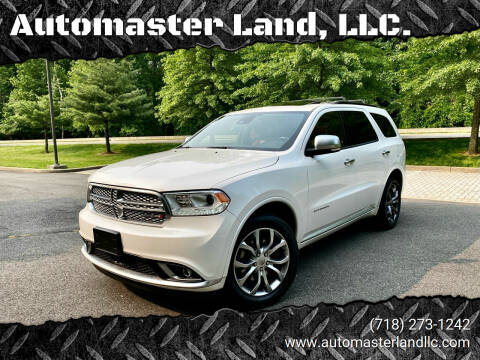 2017 Dodge Durango for sale at Automaster Land, LLC. in Staten Island NY