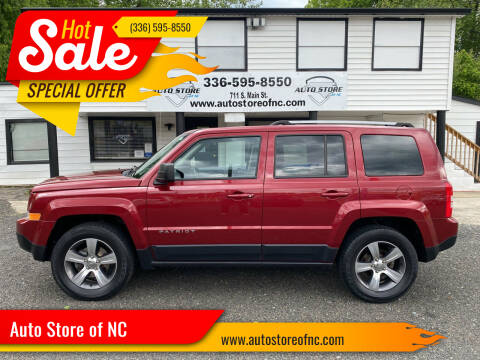 2017 Jeep Patriot for sale at Auto Store of NC - Walnut Cove in Walnut Cove NC