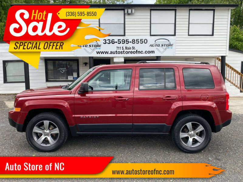 2017 Jeep Patriot for sale at Auto Store of NC - Walnut Cove in Walnut Cove NC