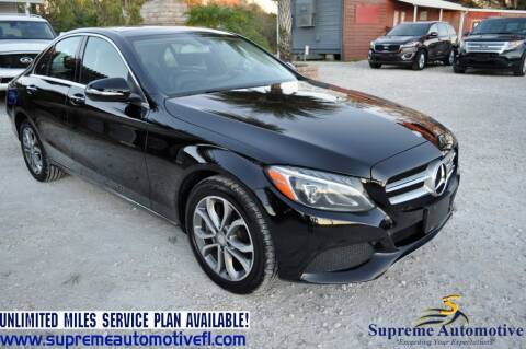 2015 Mercedes-Benz C-Class for sale at Supreme Automotive in Land O Lakes FL