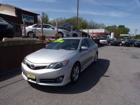 2012 Toyota Camry for sale at WORKMAN AUTO INC in Bellefonte PA