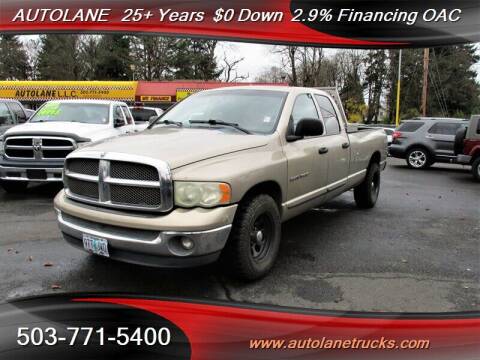 2002 Dodge Ram Pickup 1500 for sale at Auto Lane in Portland OR