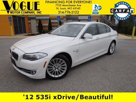 2012 BMW 5 Series for sale at Vogue Motor Company Inc in Saint Louis MO