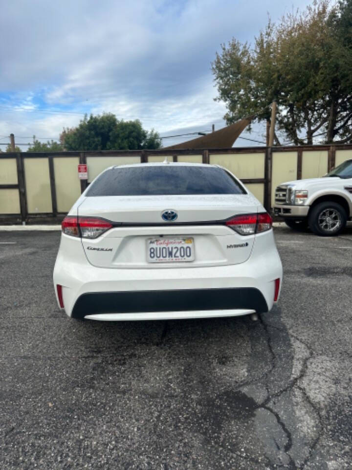 2021 Toyota Corolla Hybrid for sale at Autorange Motors LLC in San Jose, CA