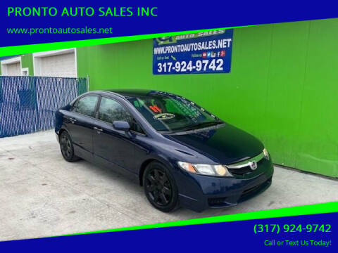2011 Honda Civic for sale at PRONTO AUTO SALES INC in Indianapolis IN