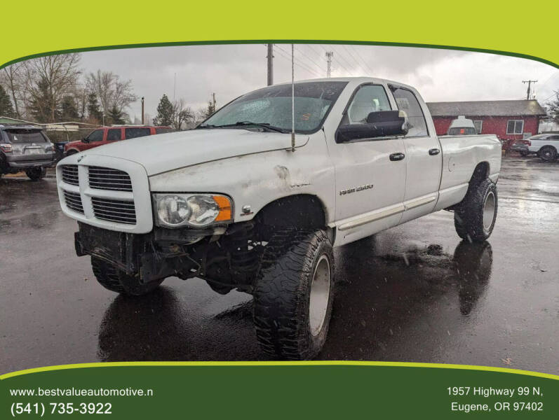 2004 Dodge Ram 2500 for sale at Best Value Automotive in Eugene OR