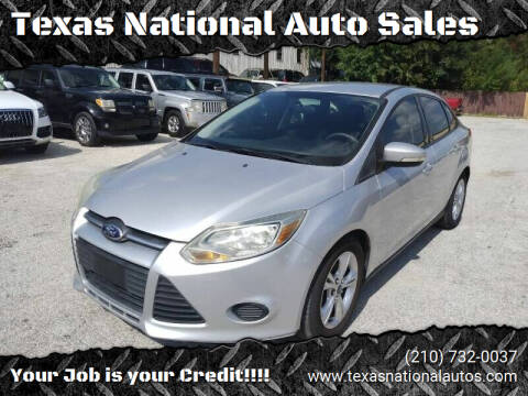2014 Ford Focus for sale at Texas National Auto Sales in San Antonio TX