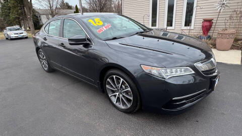 2015 Acura TLX for sale at North American Credit Inc. in Waukegan IL